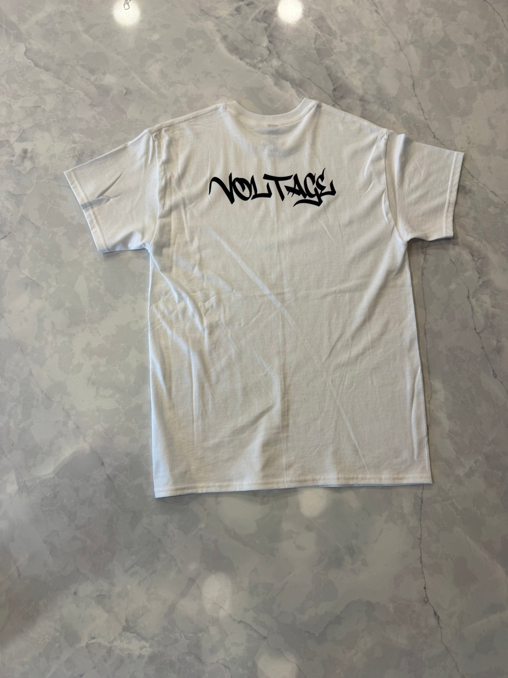 white T-shirt (you chose logo color)