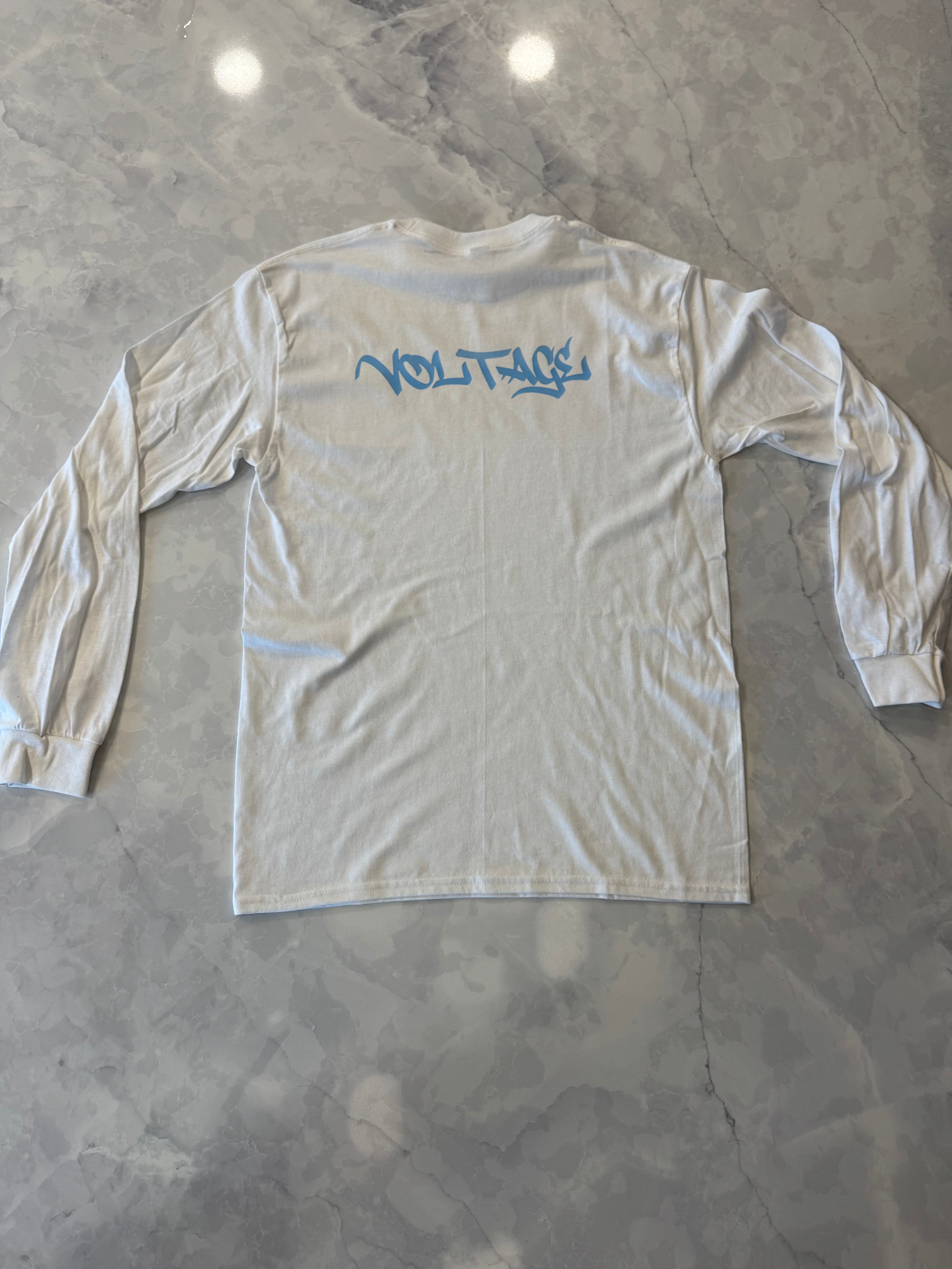 White, long sleeve (logo color added by you)