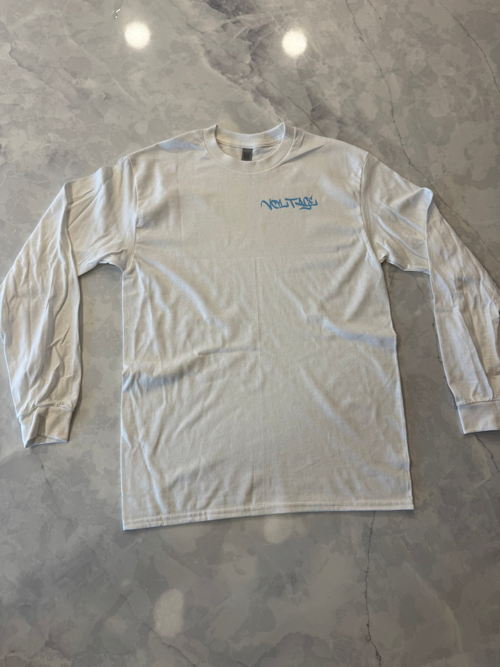 White, long sleeve (logo color added by you)