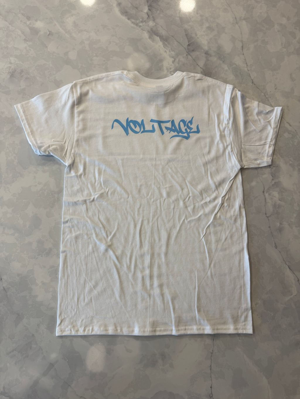 white T-shirt (you chose logo color)